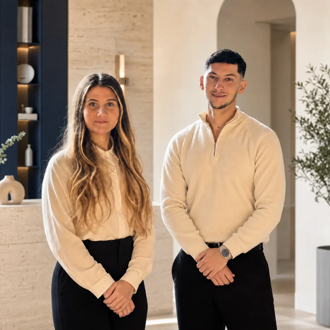 Yanis et Julie, l'équipe d'Aix-les-Bains Conciergerie